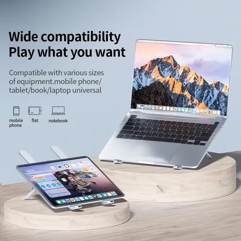 Portable Laptop Stand with Cooling Fans and Adjustable Height