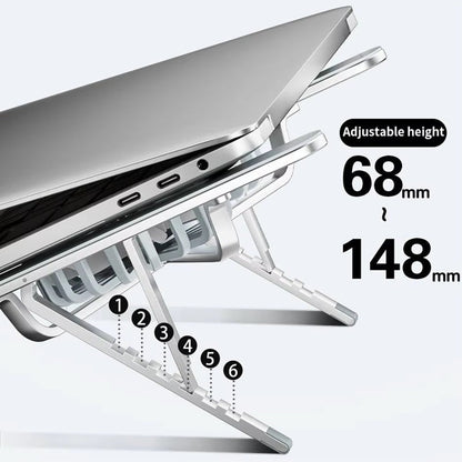 Portable Laptop Stand with Cooling Fans and Adjustable Height