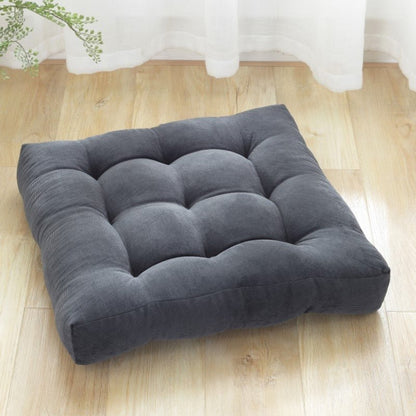 Big Plush Corduroy Ottoman Cushion