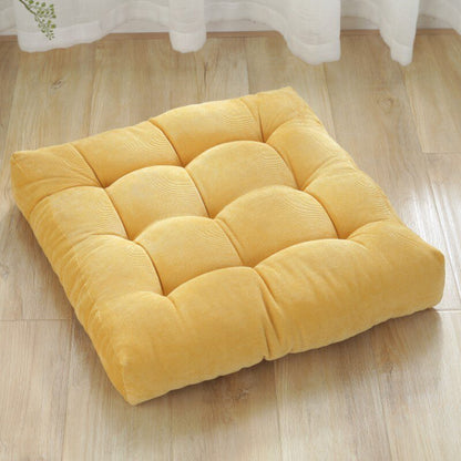 Big Plush Corduroy Ottoman Cushion