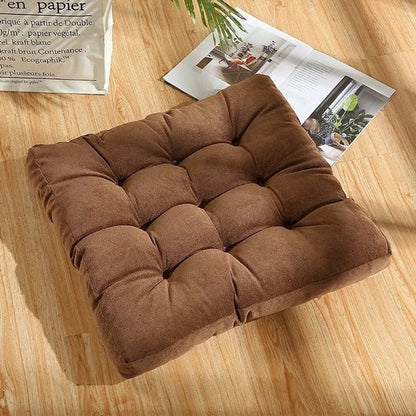 Big Plush Corduroy Ottoman Cushion