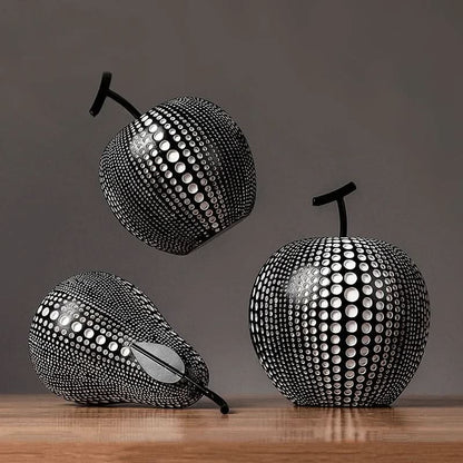 Cute Polka Dot Apple Decorative Figure