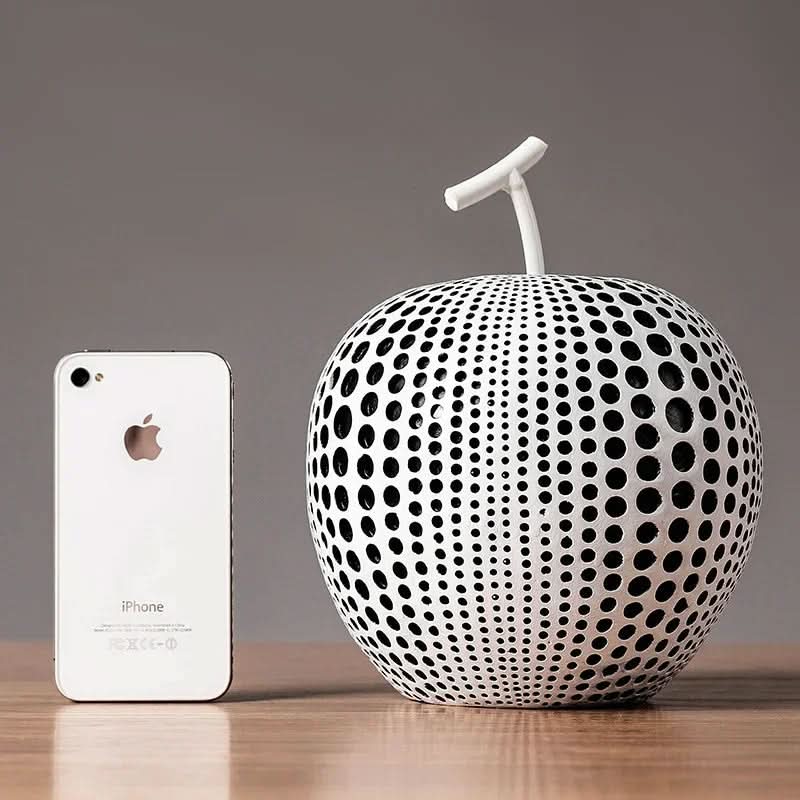 Cute Polka Dot Apple Decorative Figure