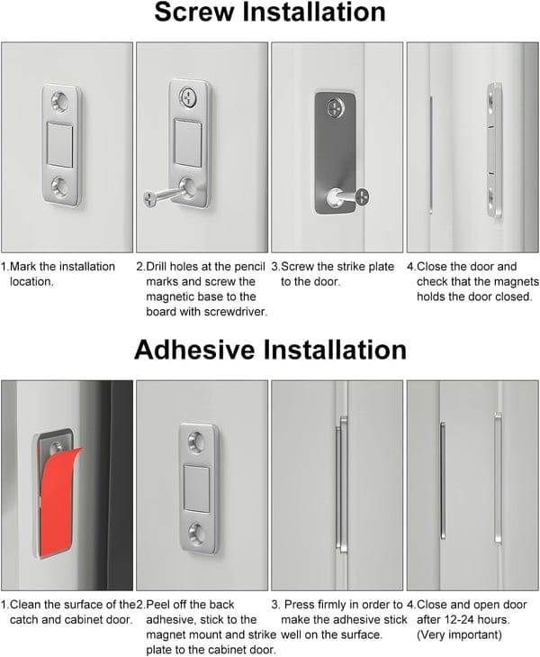 Thin Magnetic Door Stop for Quiet Shut