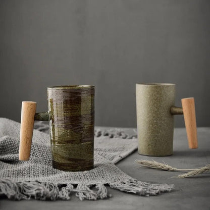 Natural Earth Tone Ceramic Coffee Mugs
