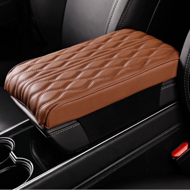 Premium Leather Auto Armrest Pad