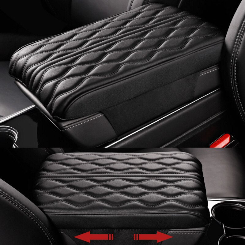 Premium Leather Auto Armrest Pad
