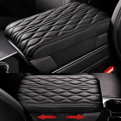 Premium Leather Auto Armrest Pad