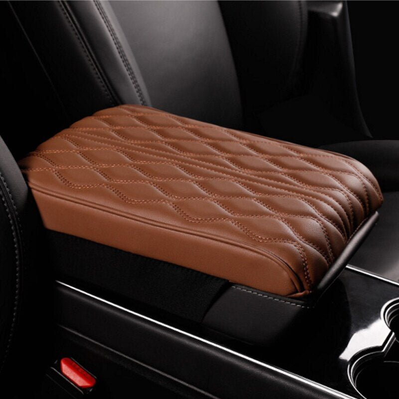 Premium Leather Auto Armrest Pad