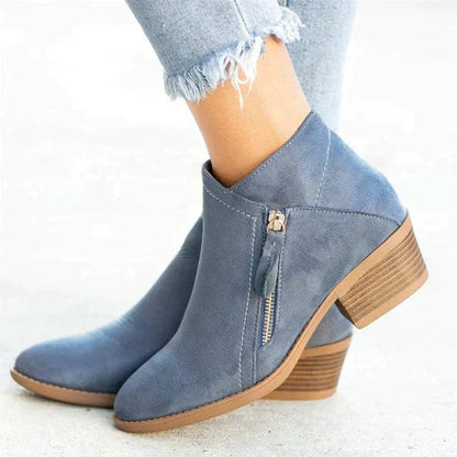 Leather Orthopedic Ankle Boots - Helena