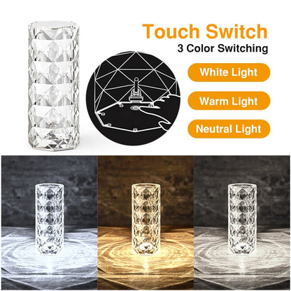 Sparkling Crystal Desktop Lamp
