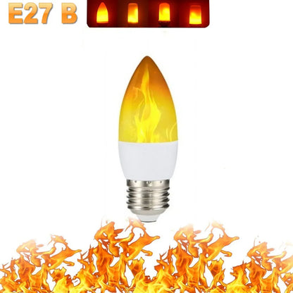 LED FLAME LIGHT PARTY LAMP - 4 MODES SIMULATING FIRE