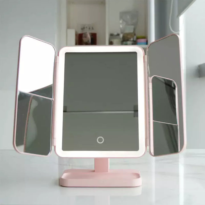 Bright LED Vanity Mirror with 3 Settings and Zoom