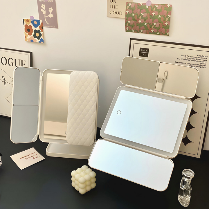 Bright LED Vanity Mirror with 3 Settings and Zoom