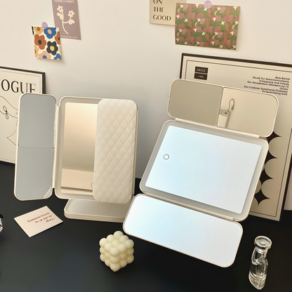 Bright LED Vanity Mirror with 3 Settings and Zoom