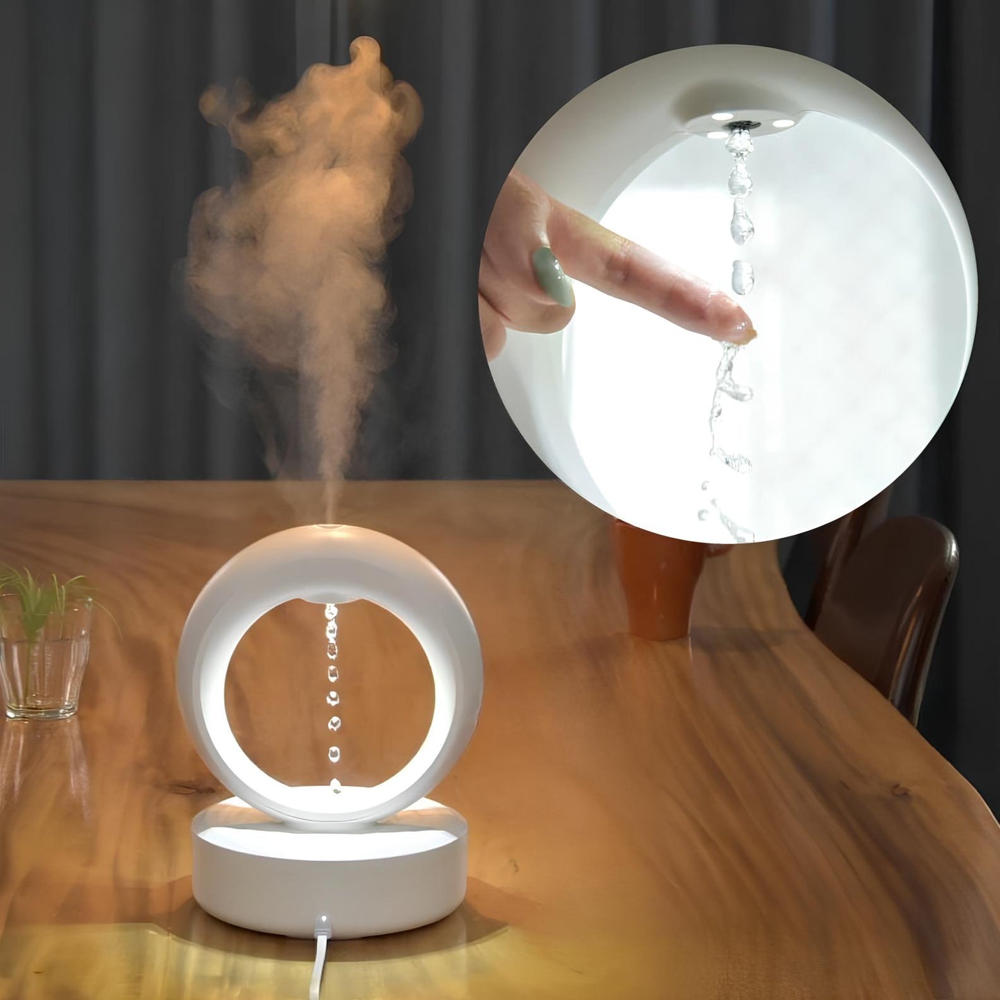 Compact LED Aroma Essential Oil Diffuser