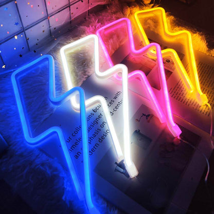Colorful Neon Blitzbogen Sign