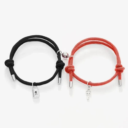Strong Magnetic Lock Key Bracelet Set