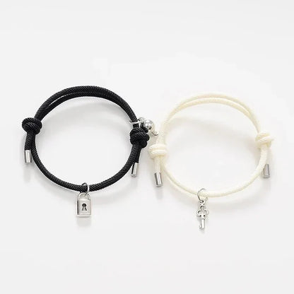 Strong Magnetic Lock Key Bracelet Set