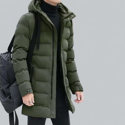 Longline Padded Winter Parka Coat