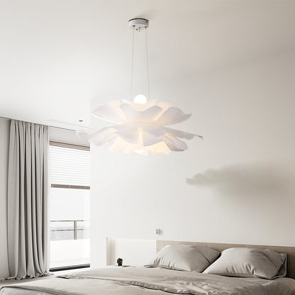 Elegant White Glass Pendant Lamp for Dining Room