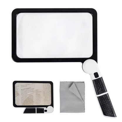 Bright LED Magnifying Glass with 5X Zoom