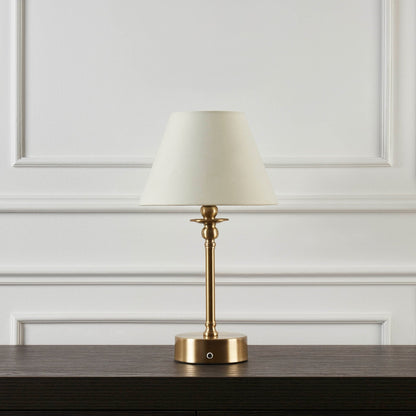 Classic Brass LED Portable Table Lamp