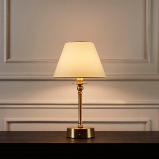 Classic Brass LED Portable Table Lamp - Cofik