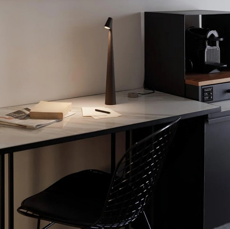 Compact LED Desk Lamp Rechargeable Aluminium - Cofik