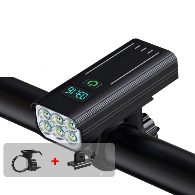 Bright 5000 Lumen LED Bike Front Light Rechargeable - Cofik