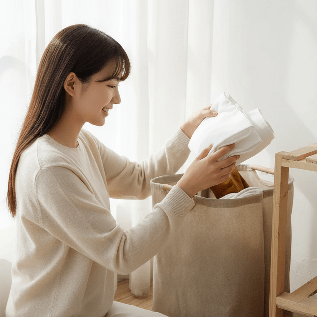 Premium Folding Laundry Basket