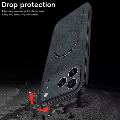 Luxury Leather iPhone Case with MagSafe Compatibility