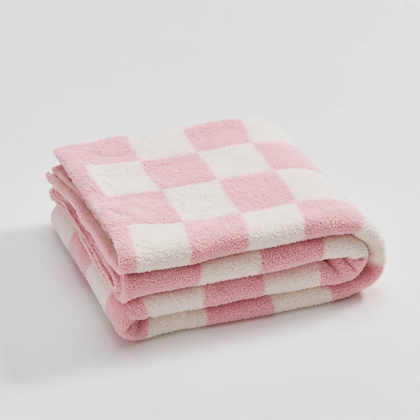 Cozy Checked Throw Blanket