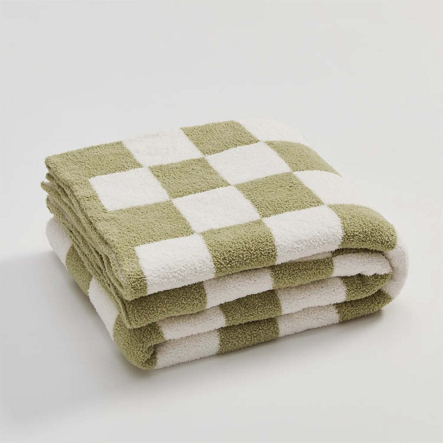 Cozy Checked Throw Blanket