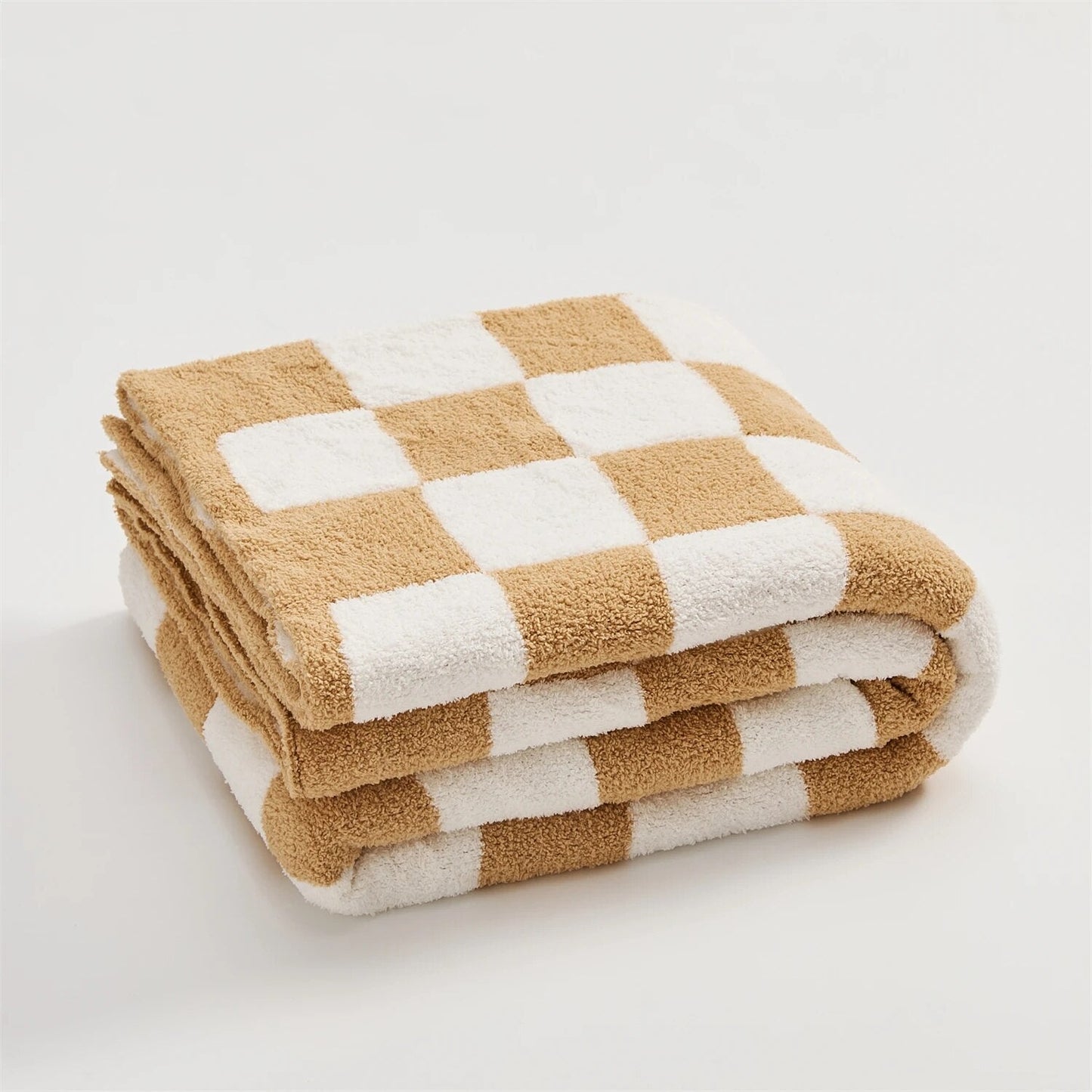 Cozy Checked Throw Blanket