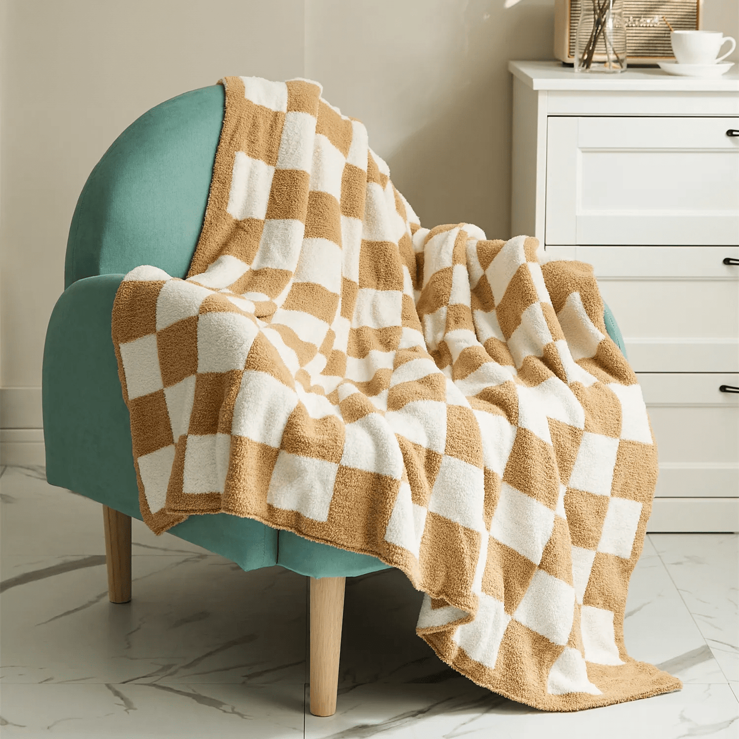 Cozy Checked Throw Blanket - Cofik