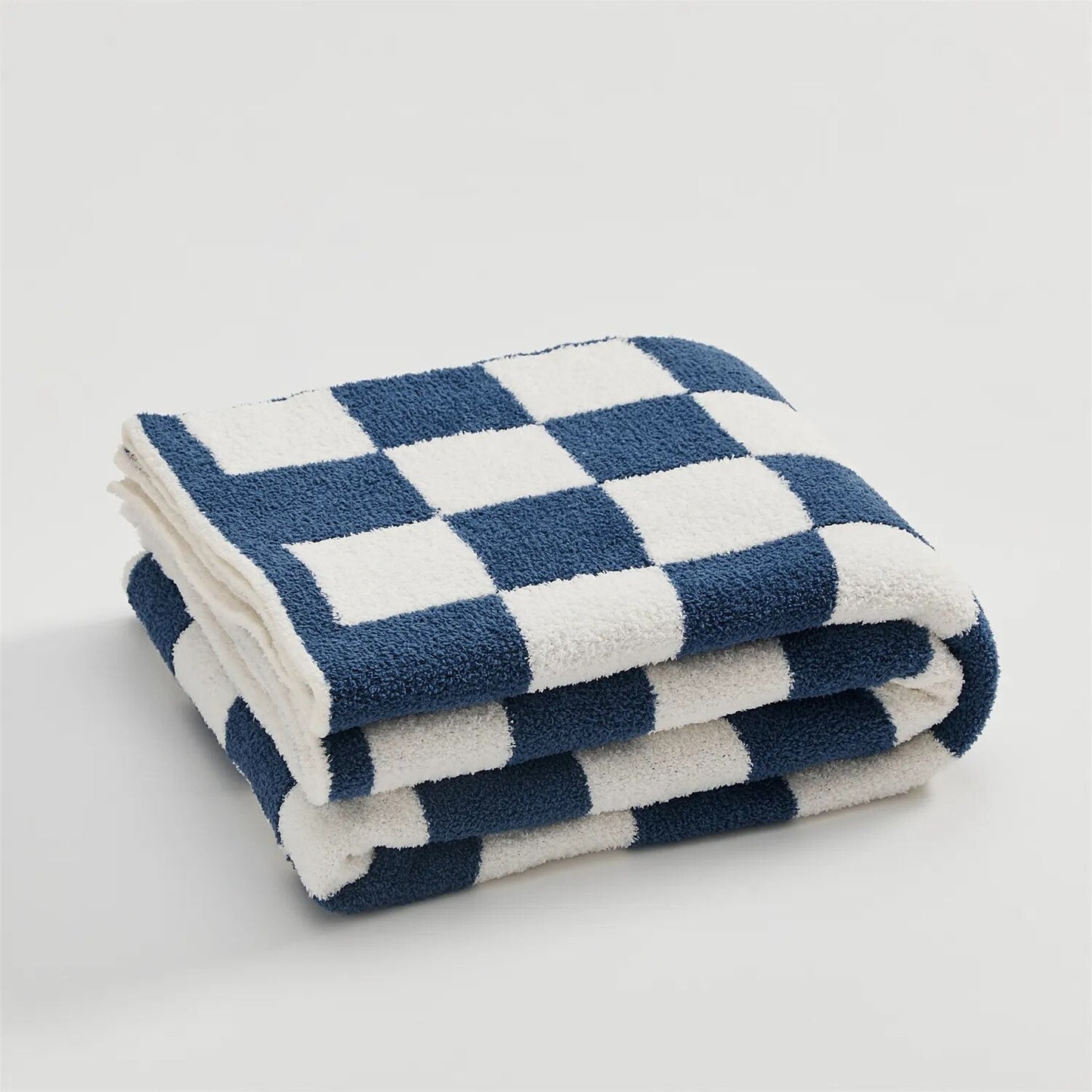 Cozy Checked Throw Blanket