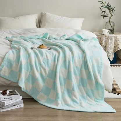 Cozy Checked Throw Blanket