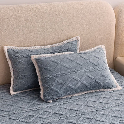Soft Stretchy Fitted Bed Sheet Set with Elastic