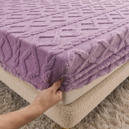 Soft Stretchy Fitted Bed Sheet Set with Elastic
