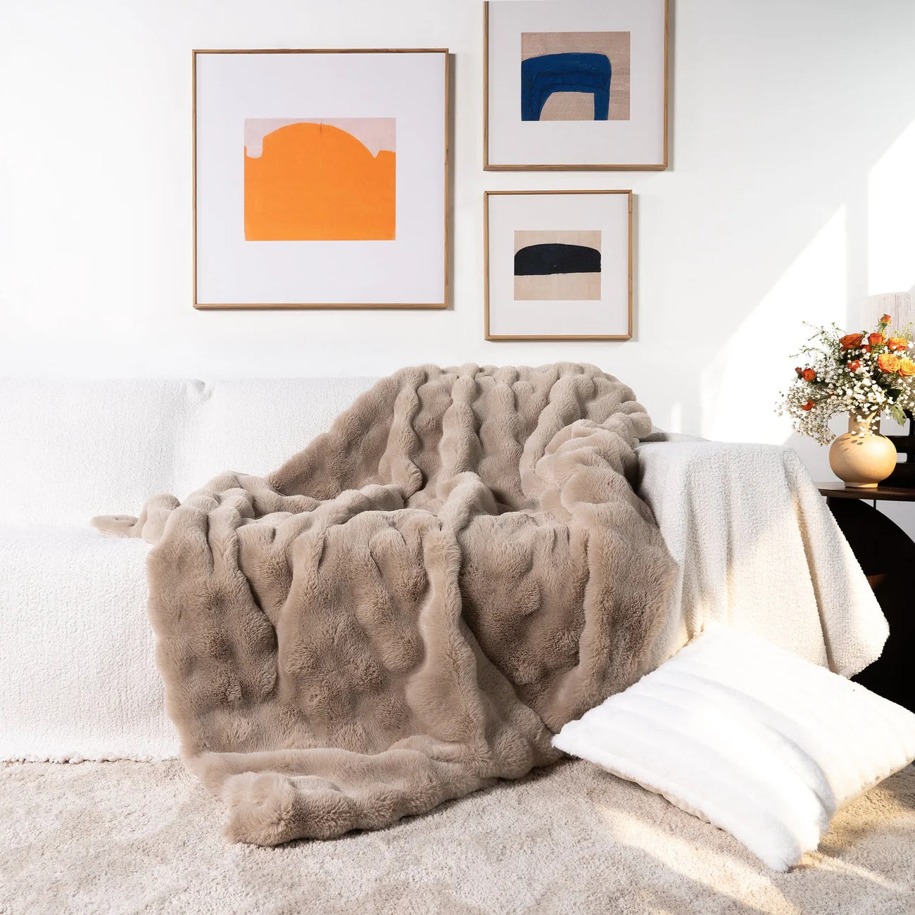 Plush Velvet Throw Blanket Noxord - Cofik