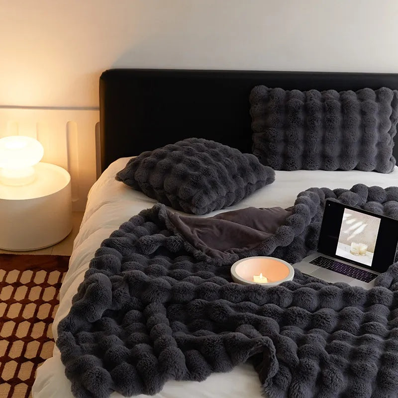 Plush Velvet Throw Blanket