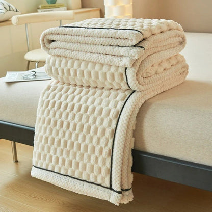 Cozy Faux Fur Warm Throw Blanket