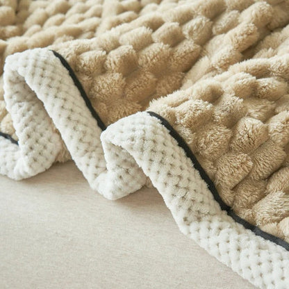 Cozy Faux Fur Warm Throw Blanket