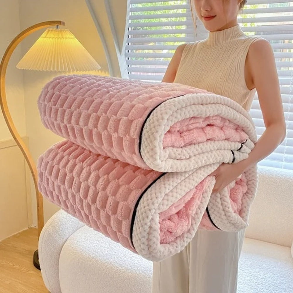 Cozy Faux Fur Warm Throw Blanket