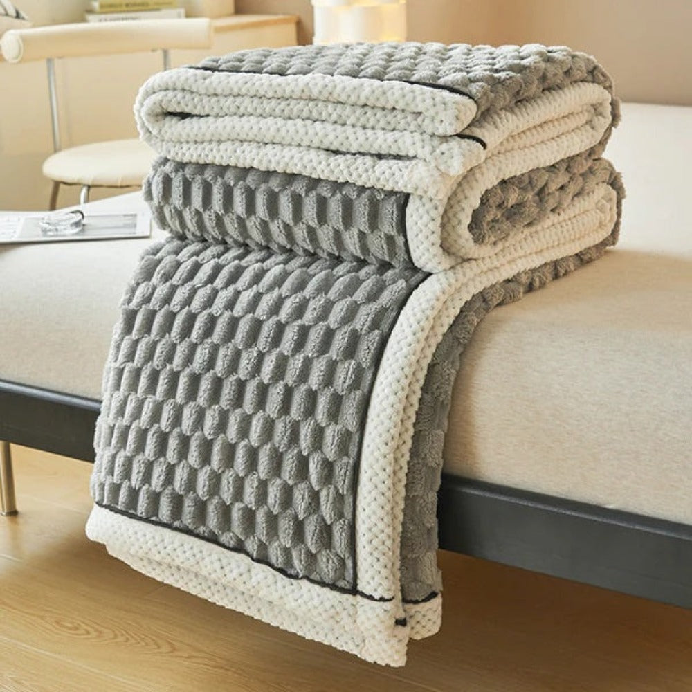 Cozy Faux Fur Warm Throw Blanket