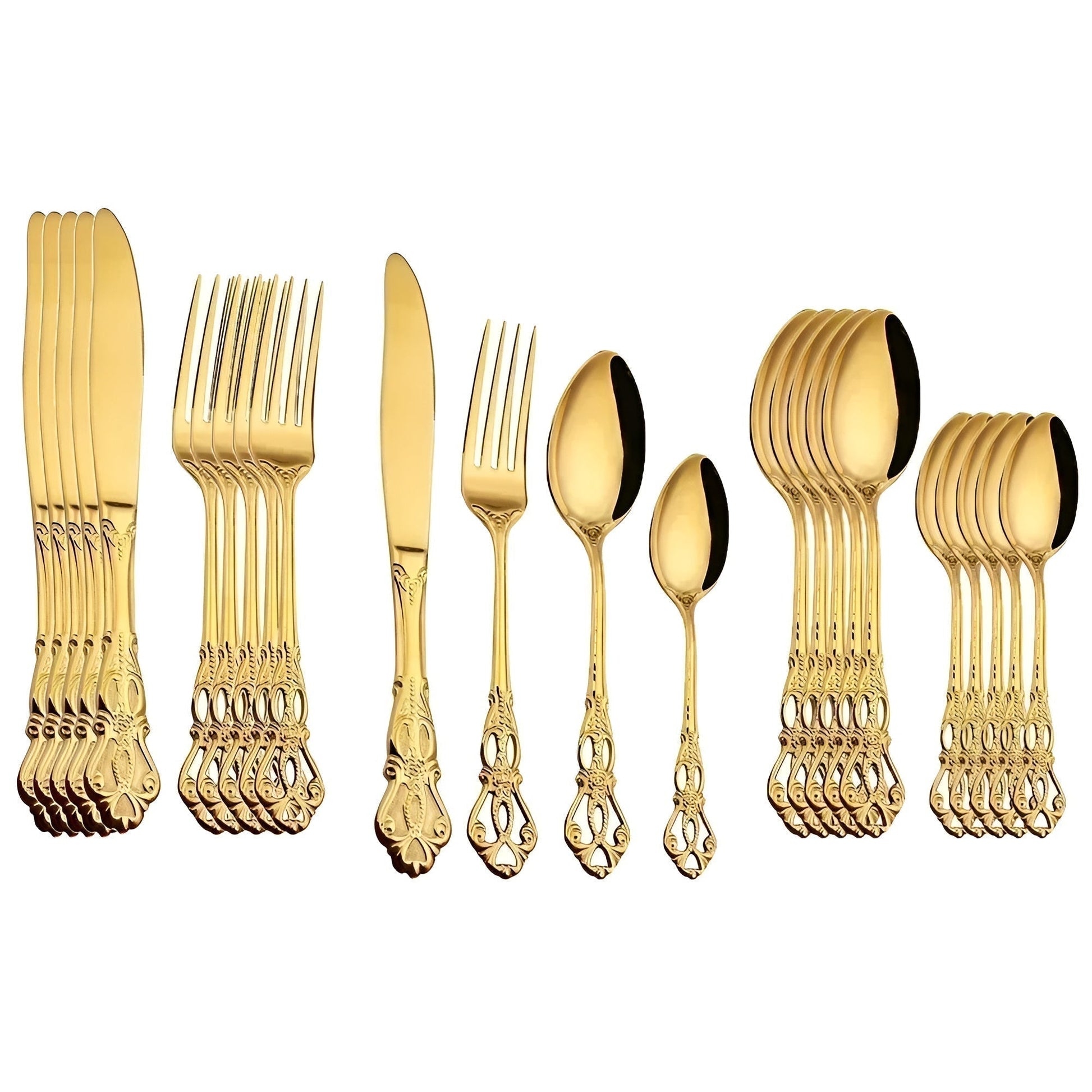 Premium 24pc Stainless Steel Cutlery Set - Cofik
