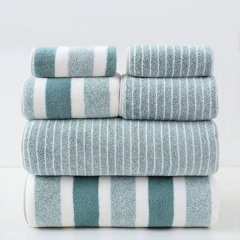Plush 8-Piece Fast Dry Bath Towel Set