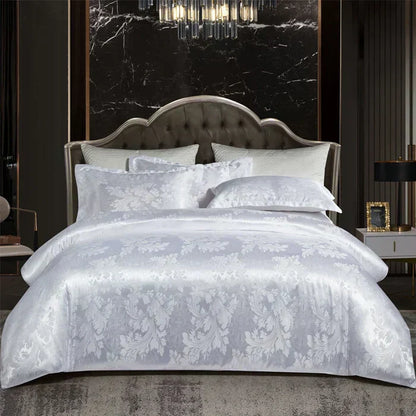 Soft Satin Bedding Duvet Cover Set