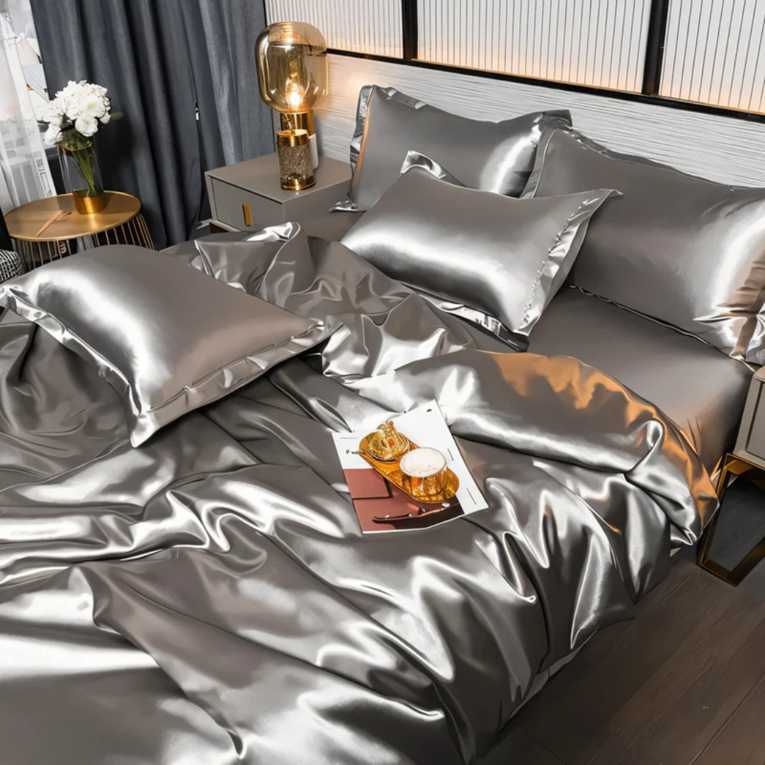 Luxury Soft Satin Duvet Cover Bed Set